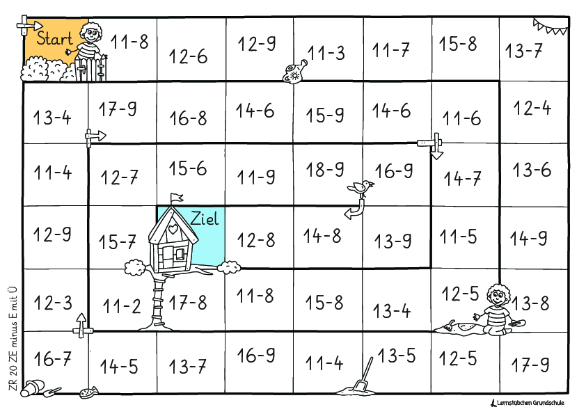 Schneckenwürfelspiel minus mit Z-Übergang - ZR 20 (3)